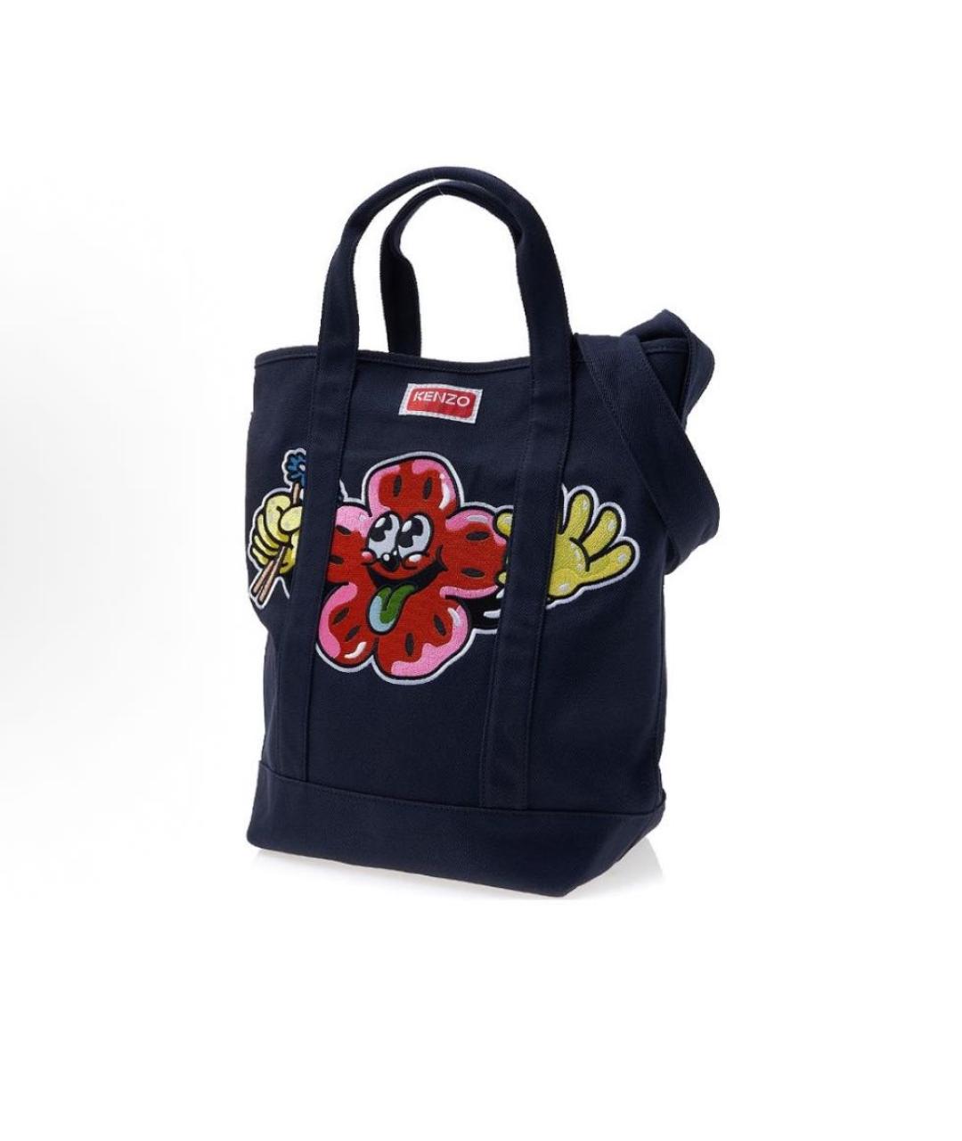 KENZO Черная сумка тоут, фото 5