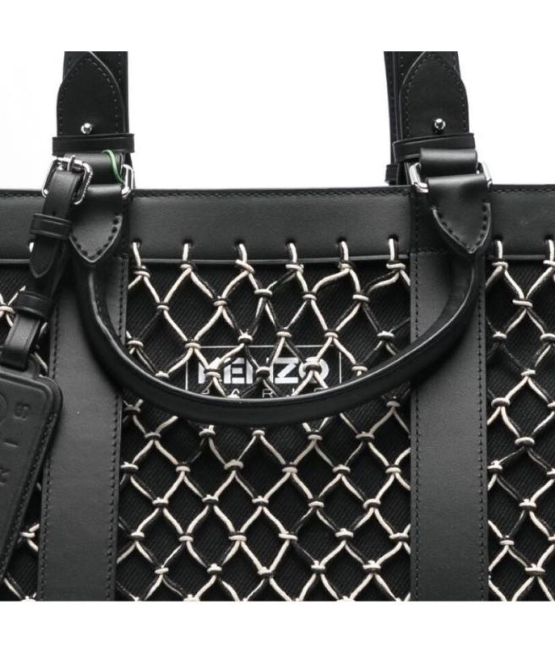 KENZO Черная сумка тоут, фото 3