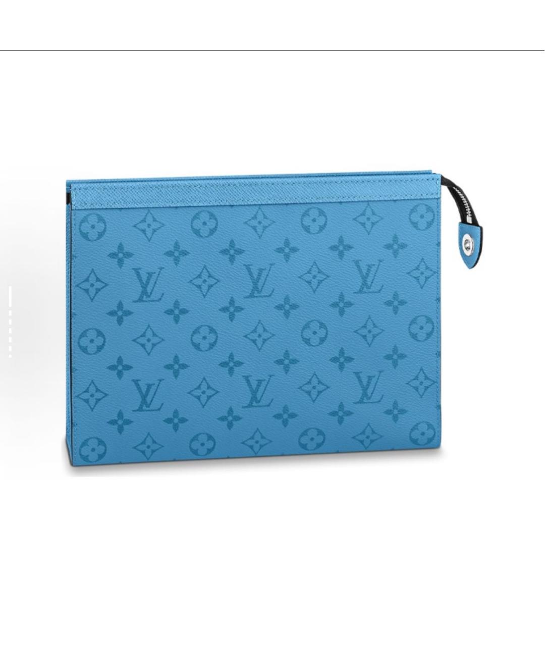 LOUIS VUITTON Синяя кожаная папка для документов, фото 2