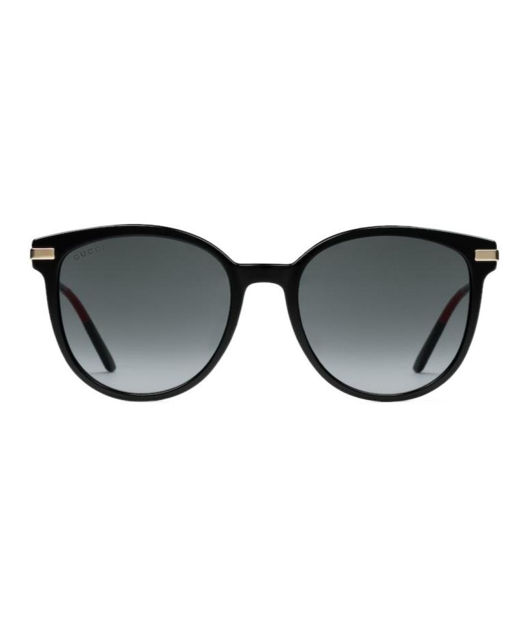 GUCCI Черные пластиковые солнцезащитные очки, фото 1
