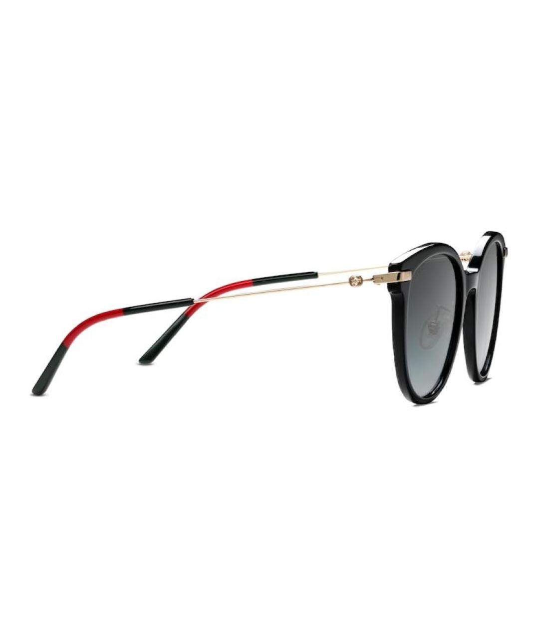 GUCCI Черные пластиковые солнцезащитные очки, фото 2