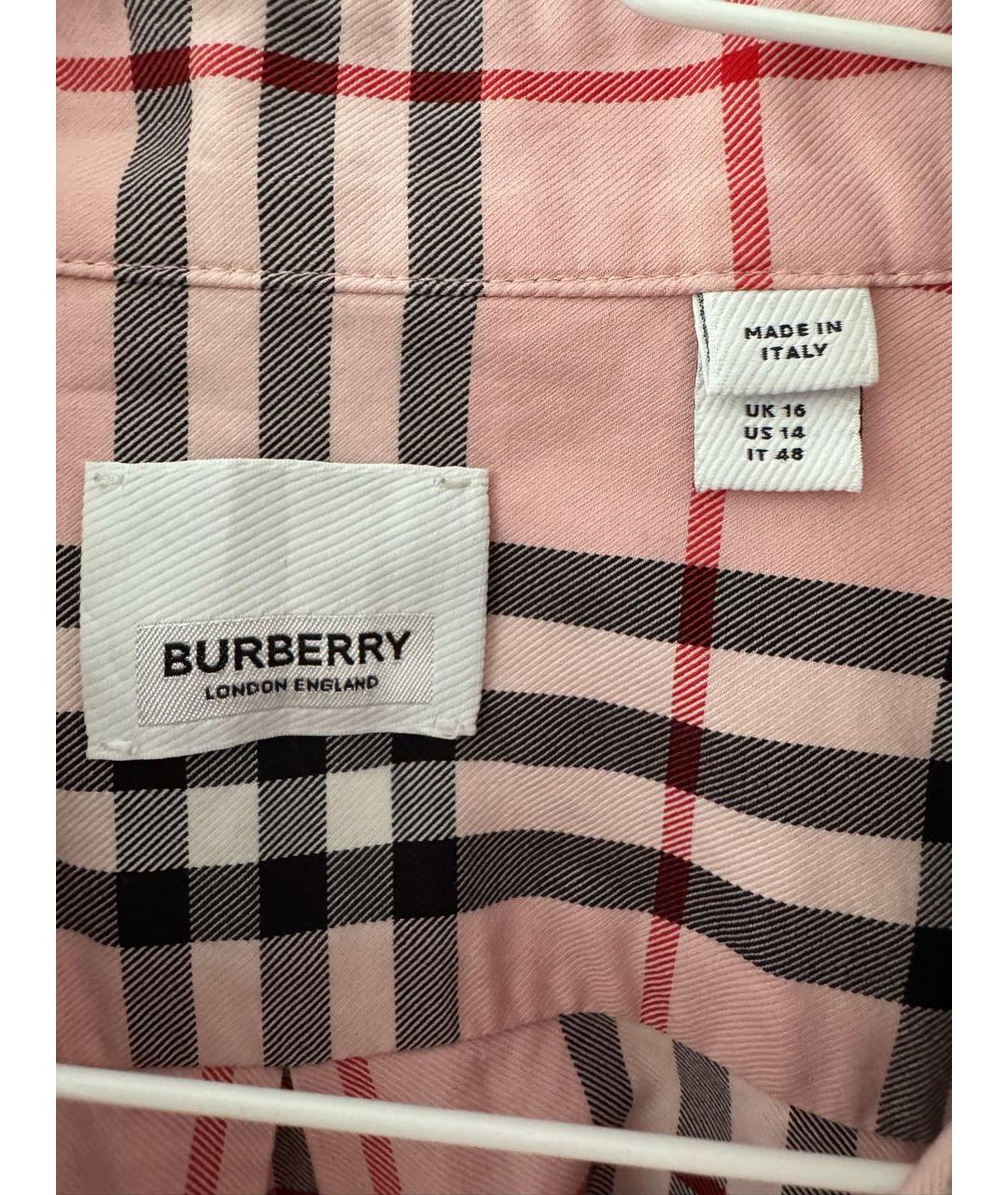 BURBERRY Хлопковая рубашка, фото 4
