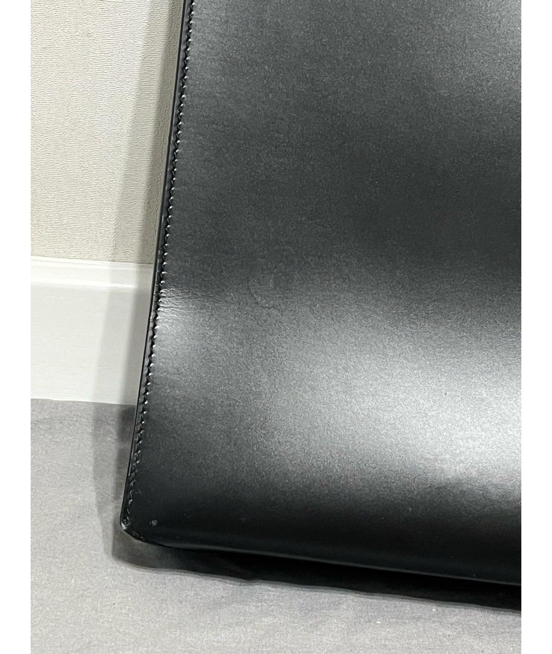 LOEWE Черная кожаная сумка тоут, фото 4