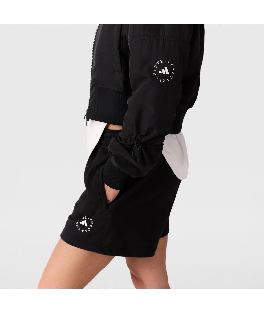 ADIDAS BY STELLA MCCARTNEY Черная полиэстеровая куртка, фото 6