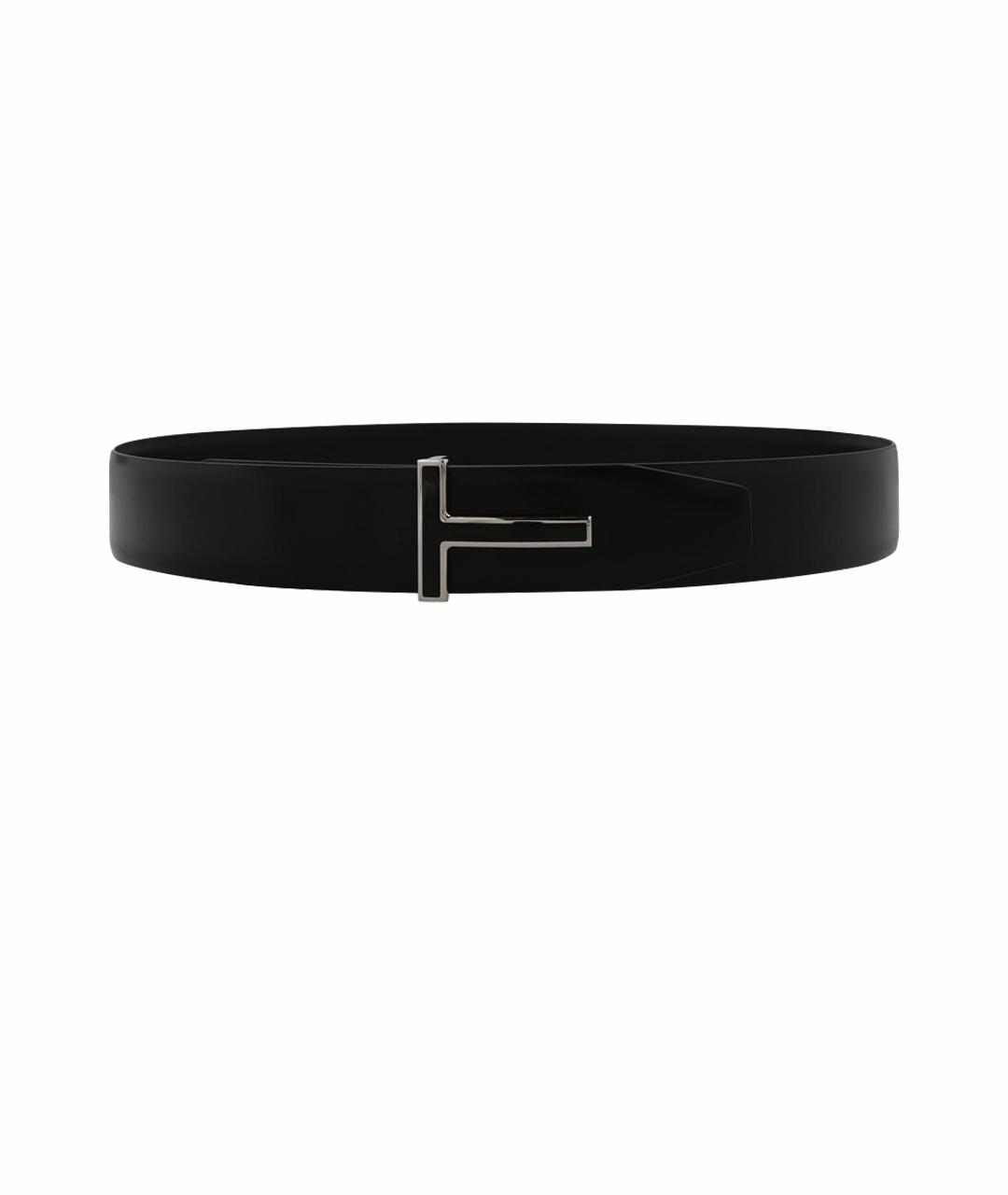 TOM FORD Черный кожаный ремень, фото 1
