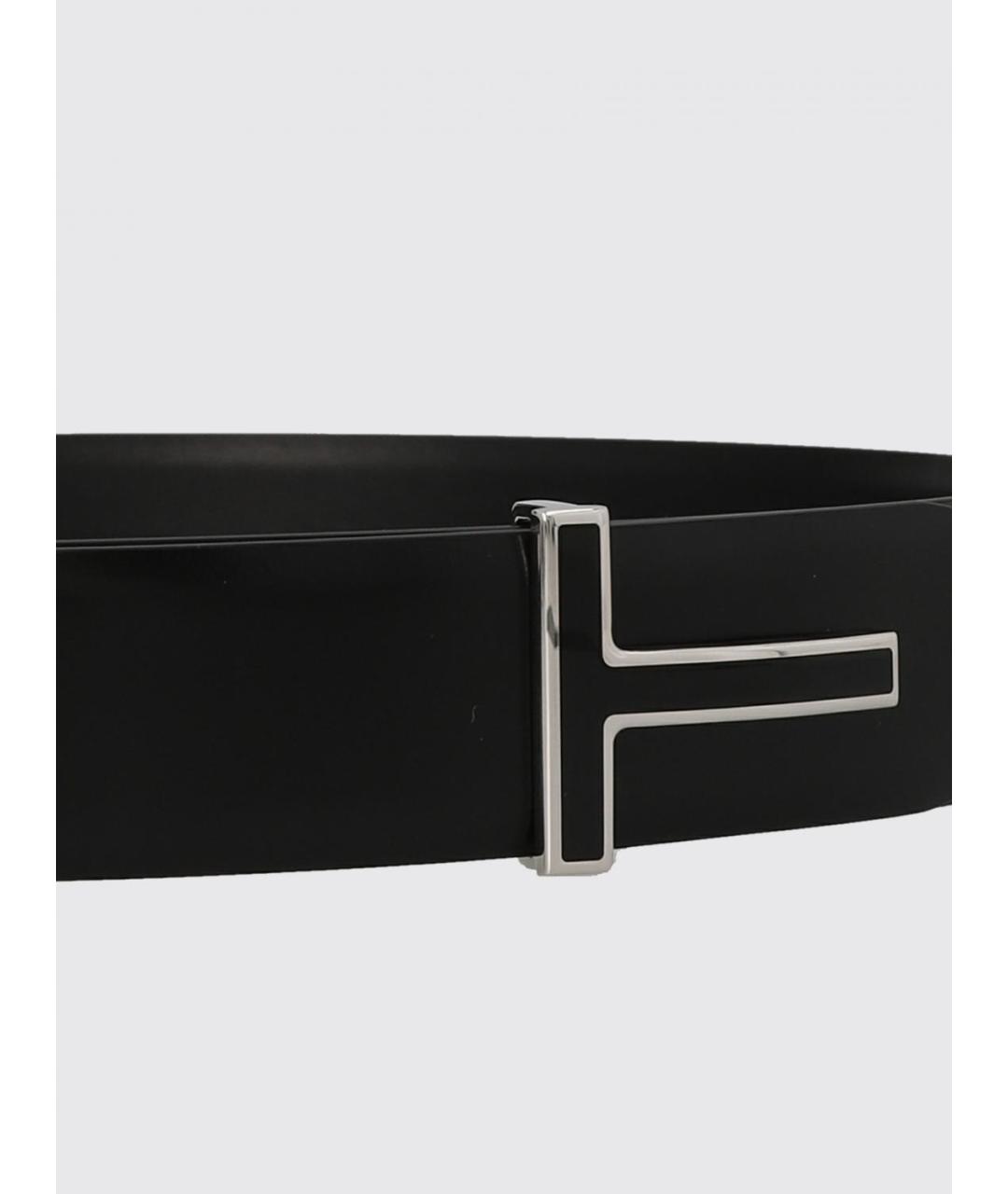 TOM FORD Черный кожаный ремень, фото 3