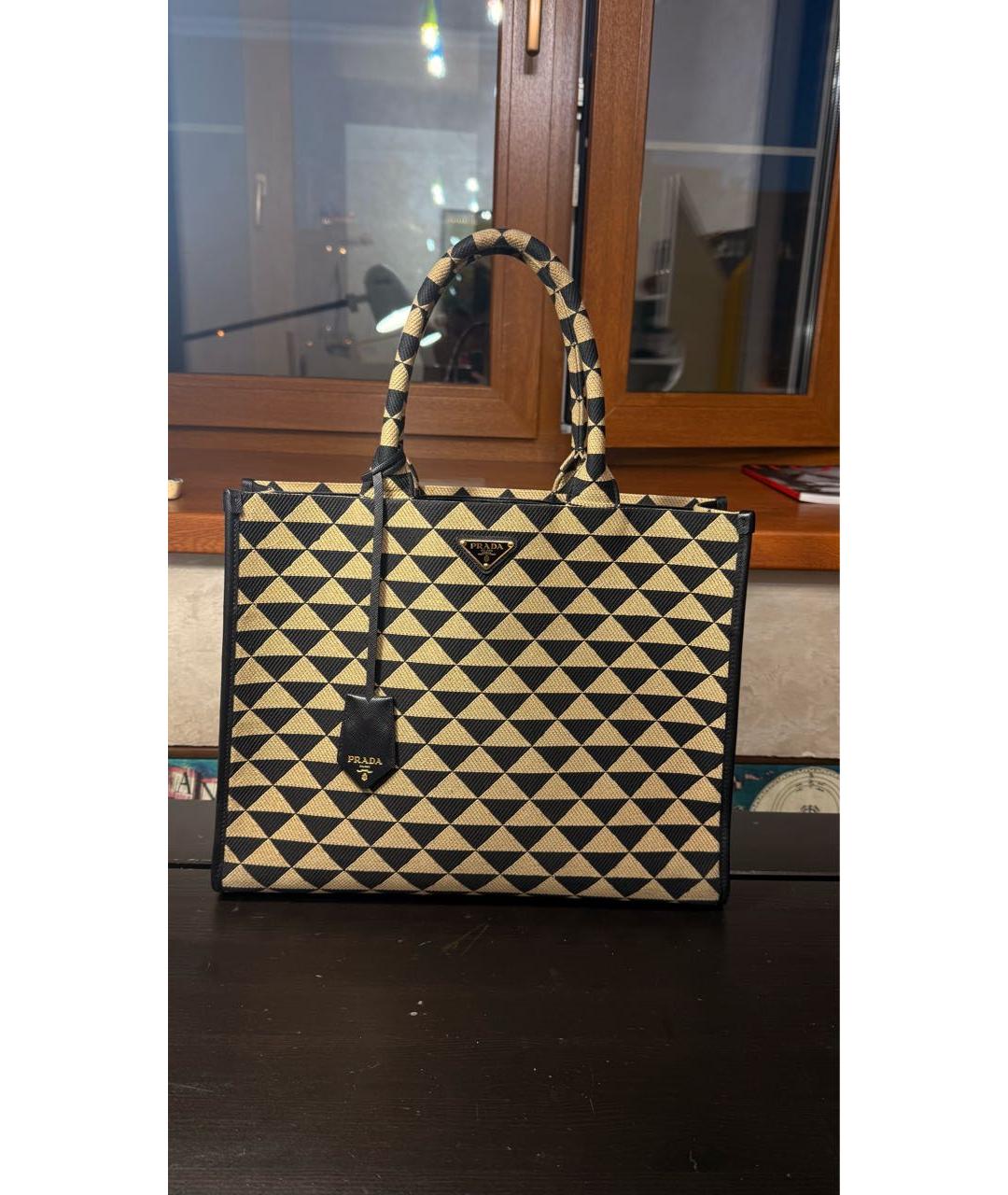 PRADA Жаккардовая сумка тоут, фото 9