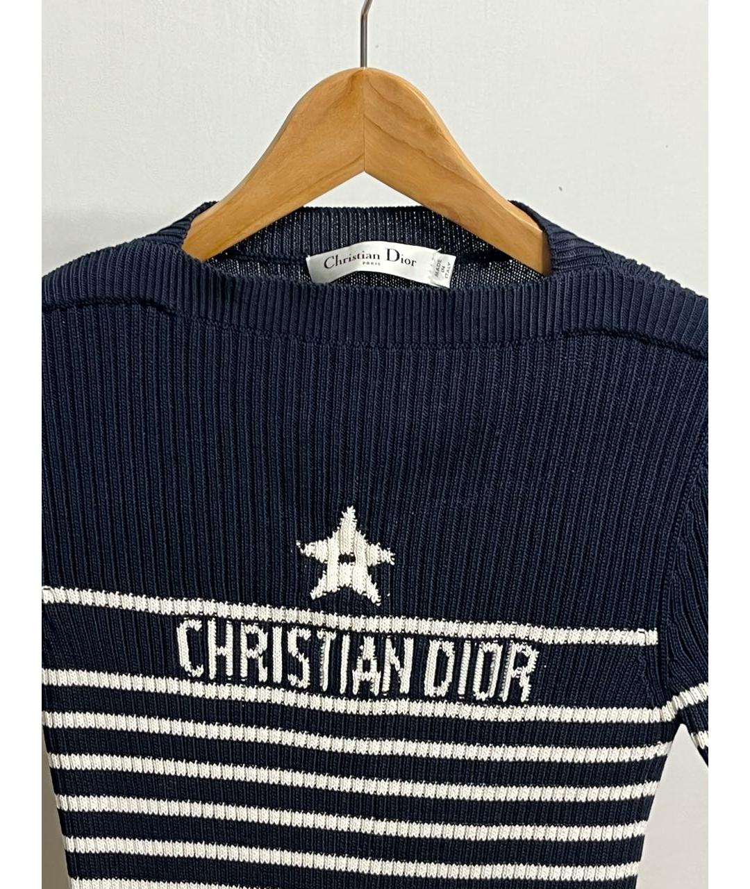 CHRISTIAN DIOR Белый хлопковый джемпер / свитер, фото 2