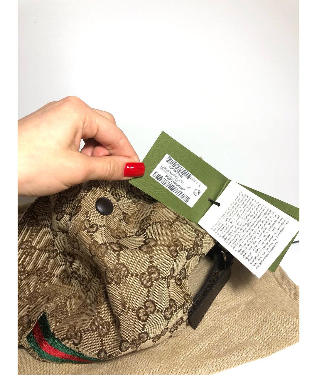 GUCCI Коричневая кепка, фото 7