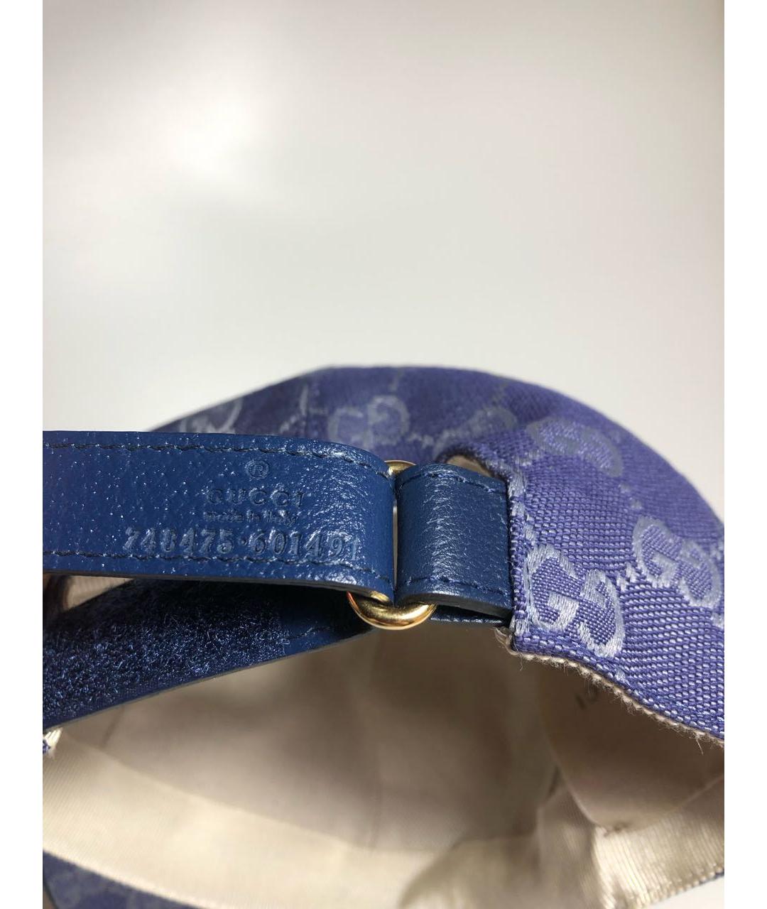 GUCCI Синяя хлопковая кепка/бейсболка, фото 5
