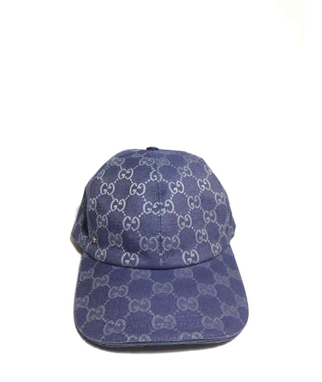 GUCCI Синяя хлопковая кепка/бейсболка, фото 8