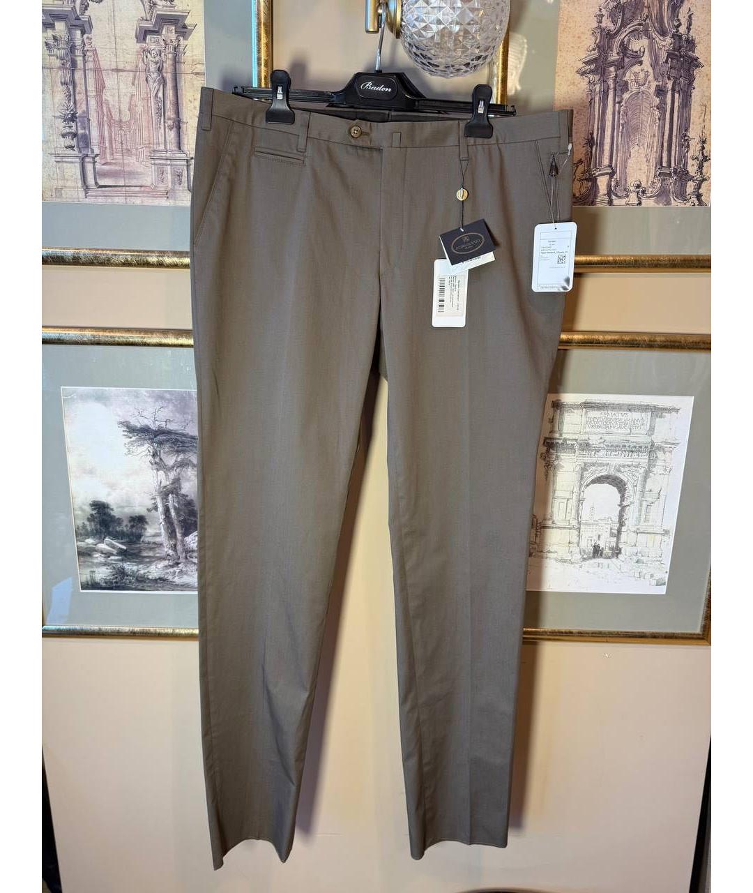 CORNELIANI Антрацитовые повседневные брюки, фото 8