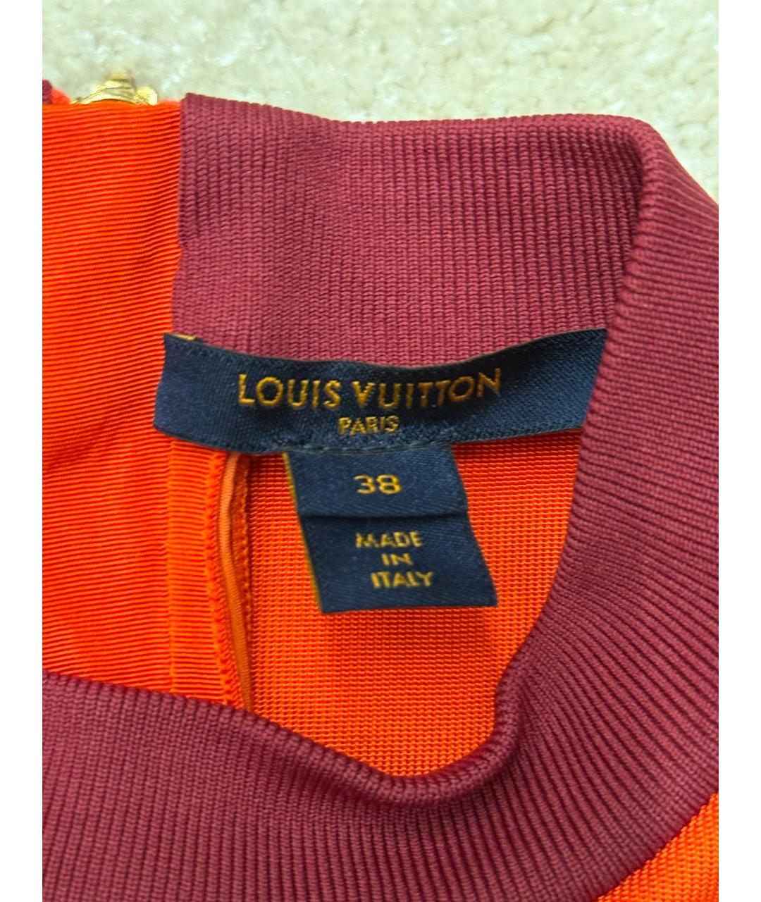LOUIS VUITTON Оранжевое повседневное платье, фото 3