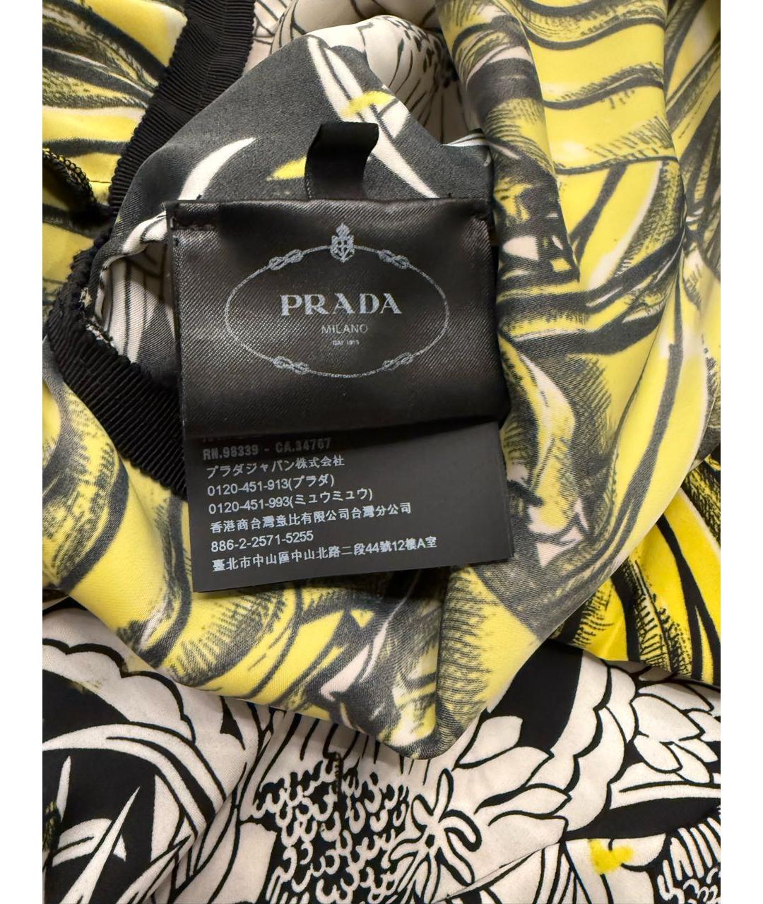 PRADA Желтое повседневное платье, фото 5