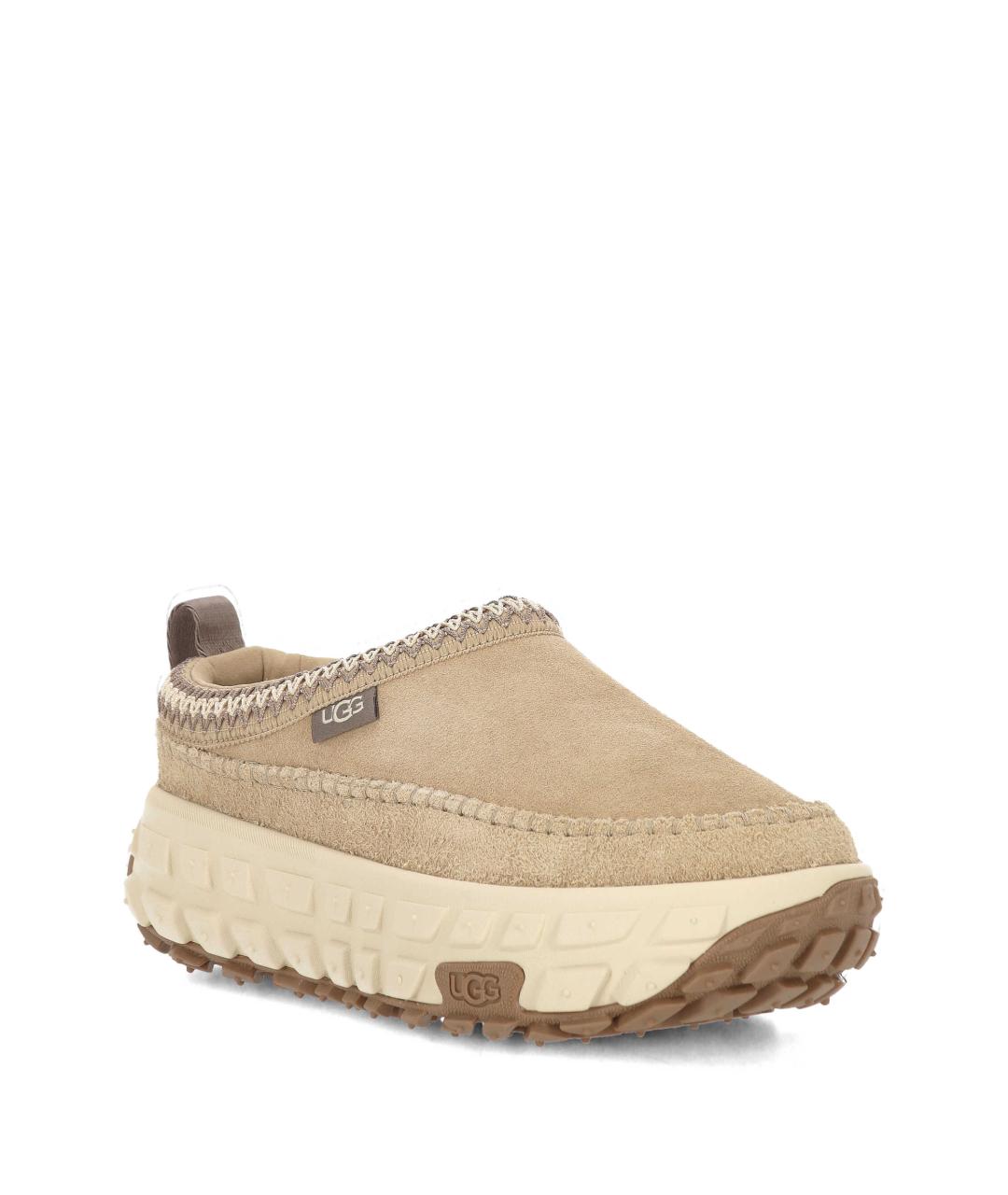 UGG AUSTRALIA Бежевые замшевые слипоны, фото 2
