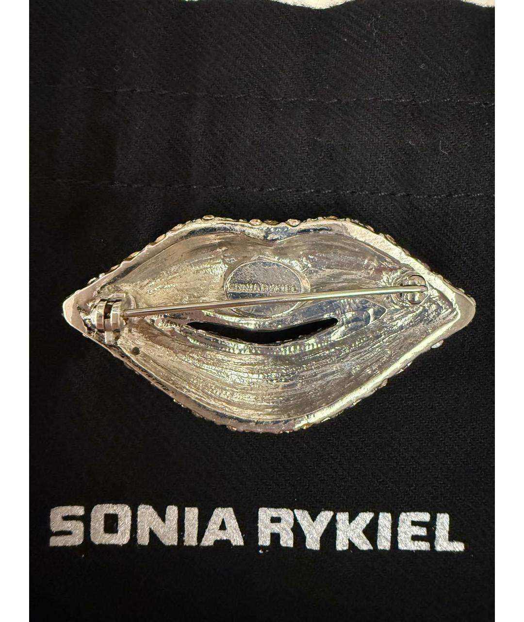 SONIA RYKIEL Бежевая металлическая булавка / брошь, фото 2