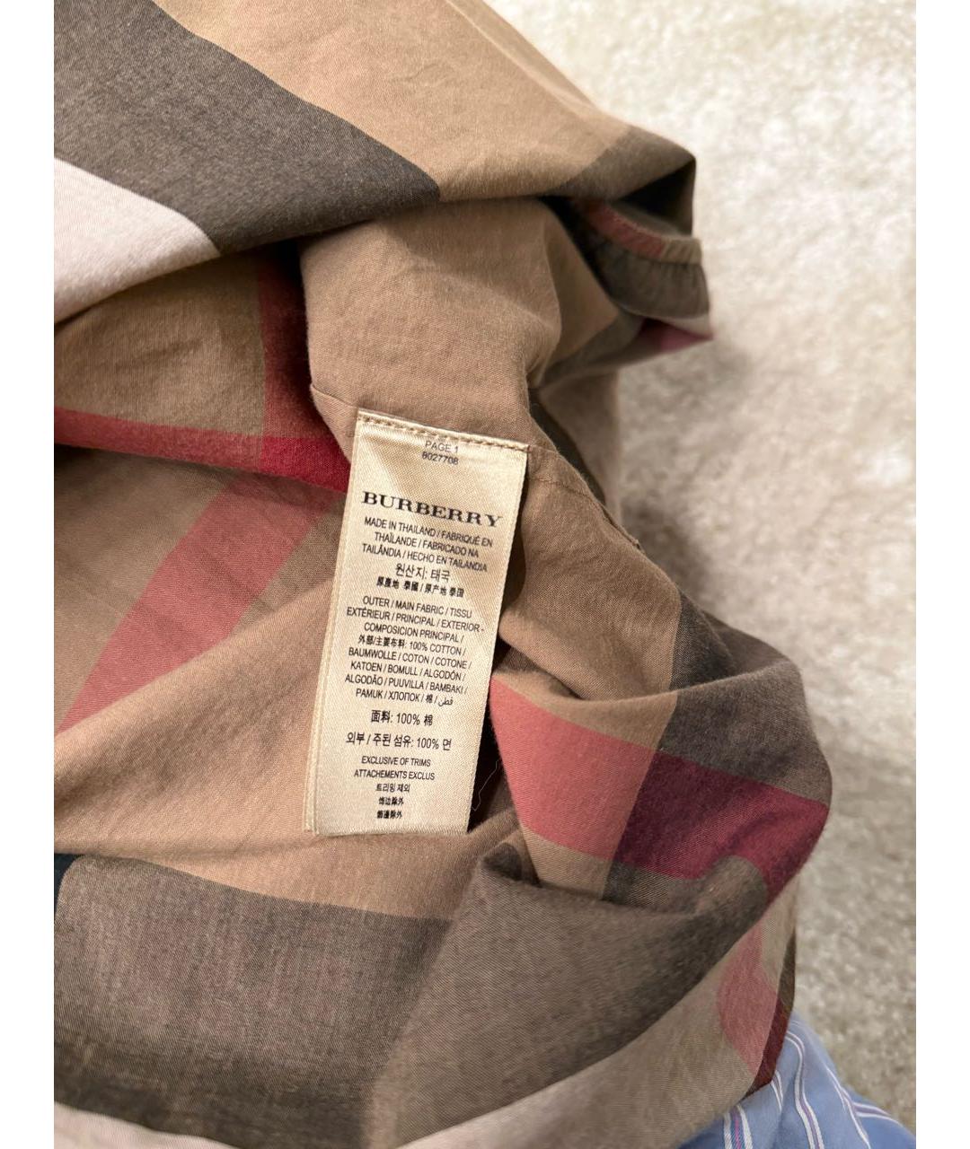 BURBERRY Коричневое повседневное платье, фото 5