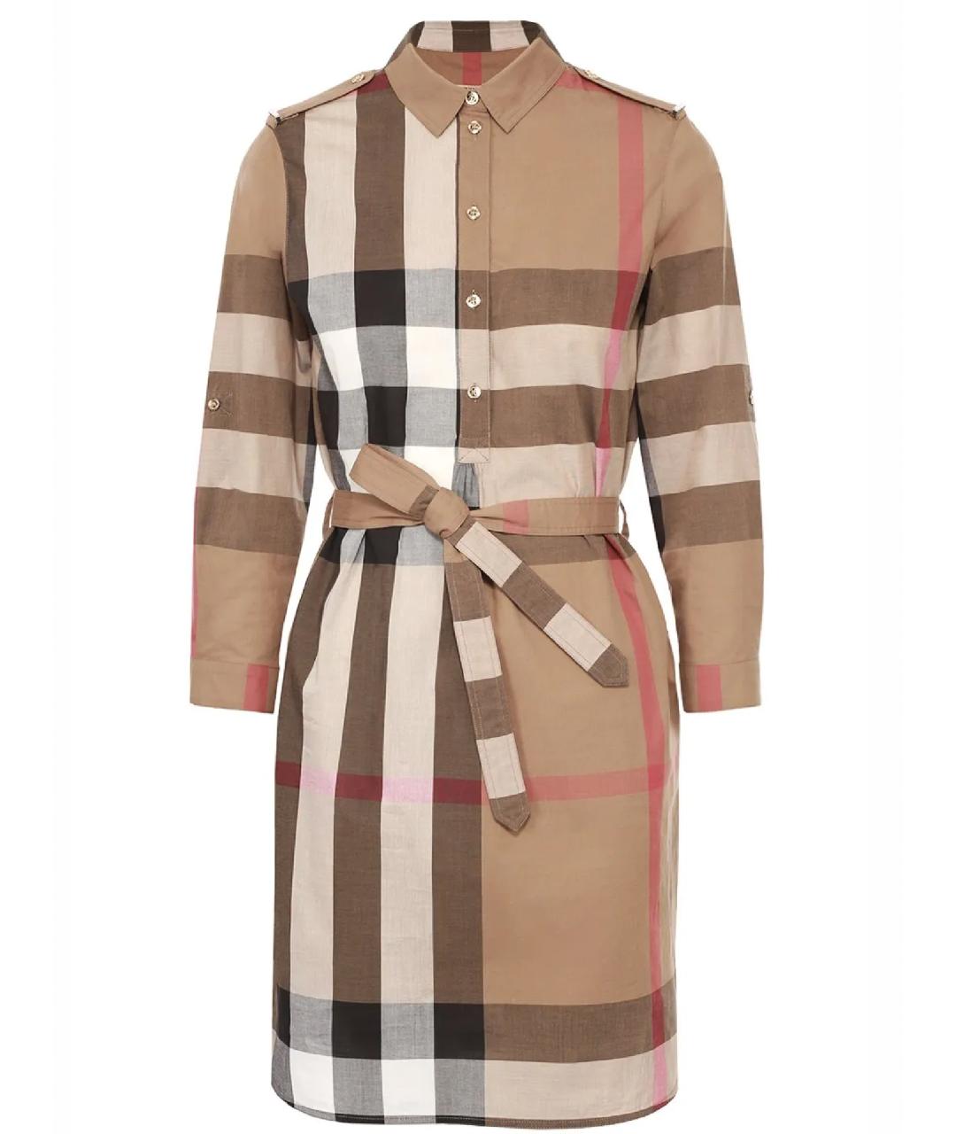 BURBERRY Коричневое повседневное платье, фото 1