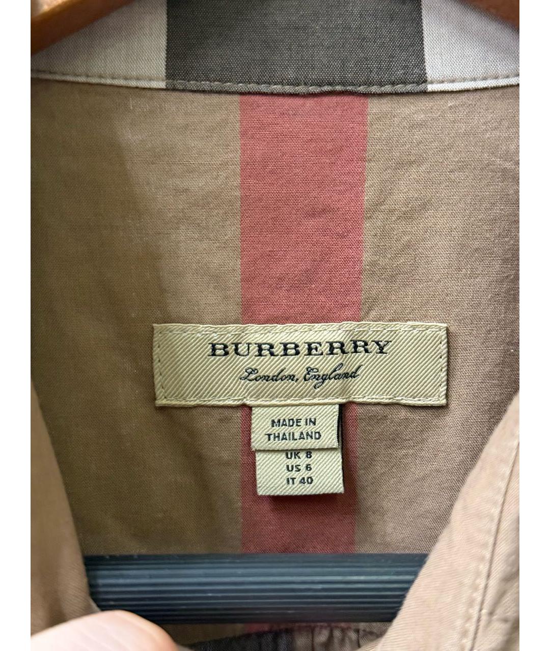 BURBERRY Коричневое повседневное платье, фото 3