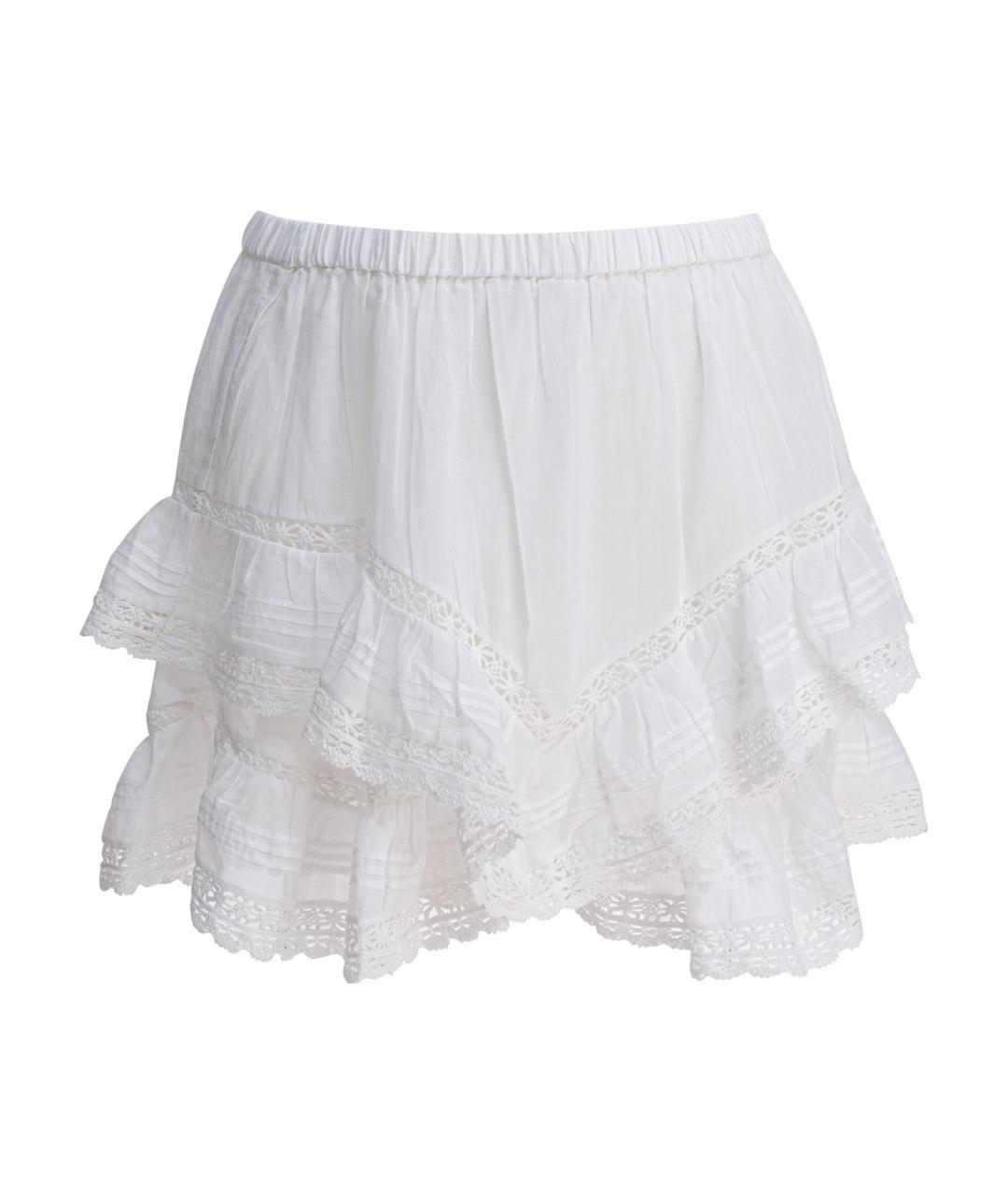 ISABEL MARANT ETOILE Белая хлопковая юбка мини, фото 1