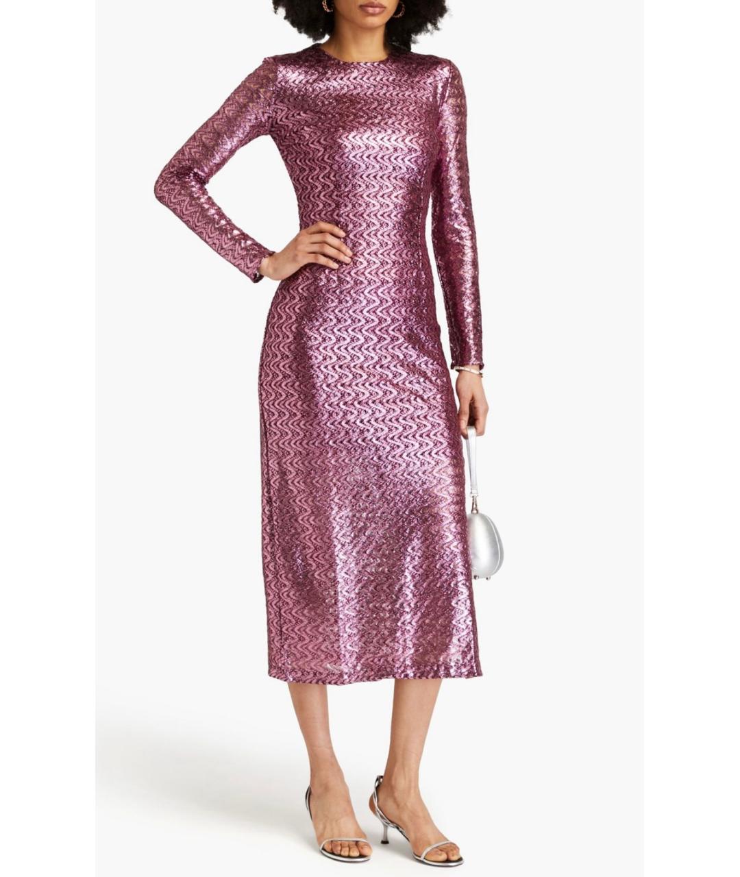 MISSONI Бордовое коктейльное платье, фото 2