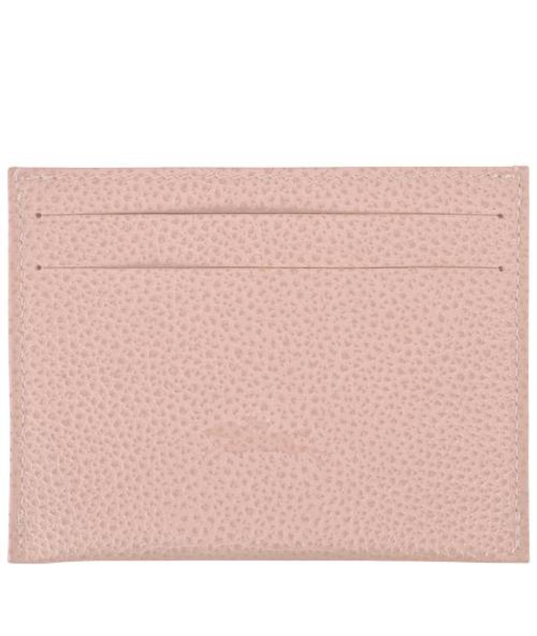 LONGCHAMP Розовый кожаный кардхолдер, фото 3