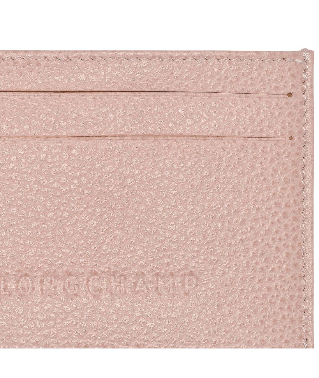 LONGCHAMP Розовый кожаный кардхолдер, фото 2