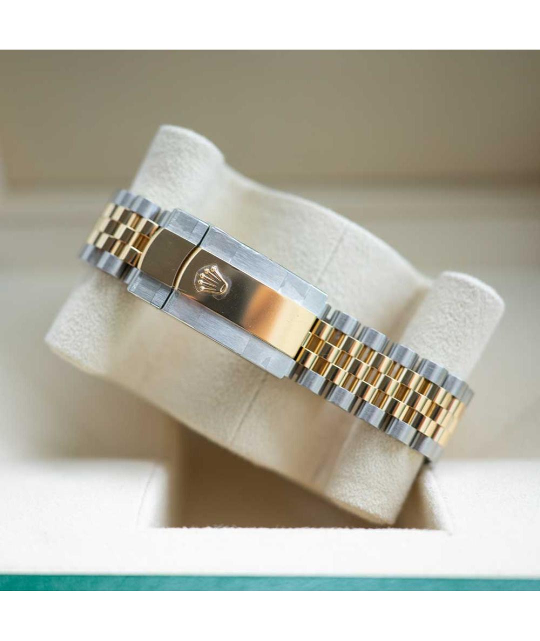 ROLEX Серые часы из желтого золота, фото 4