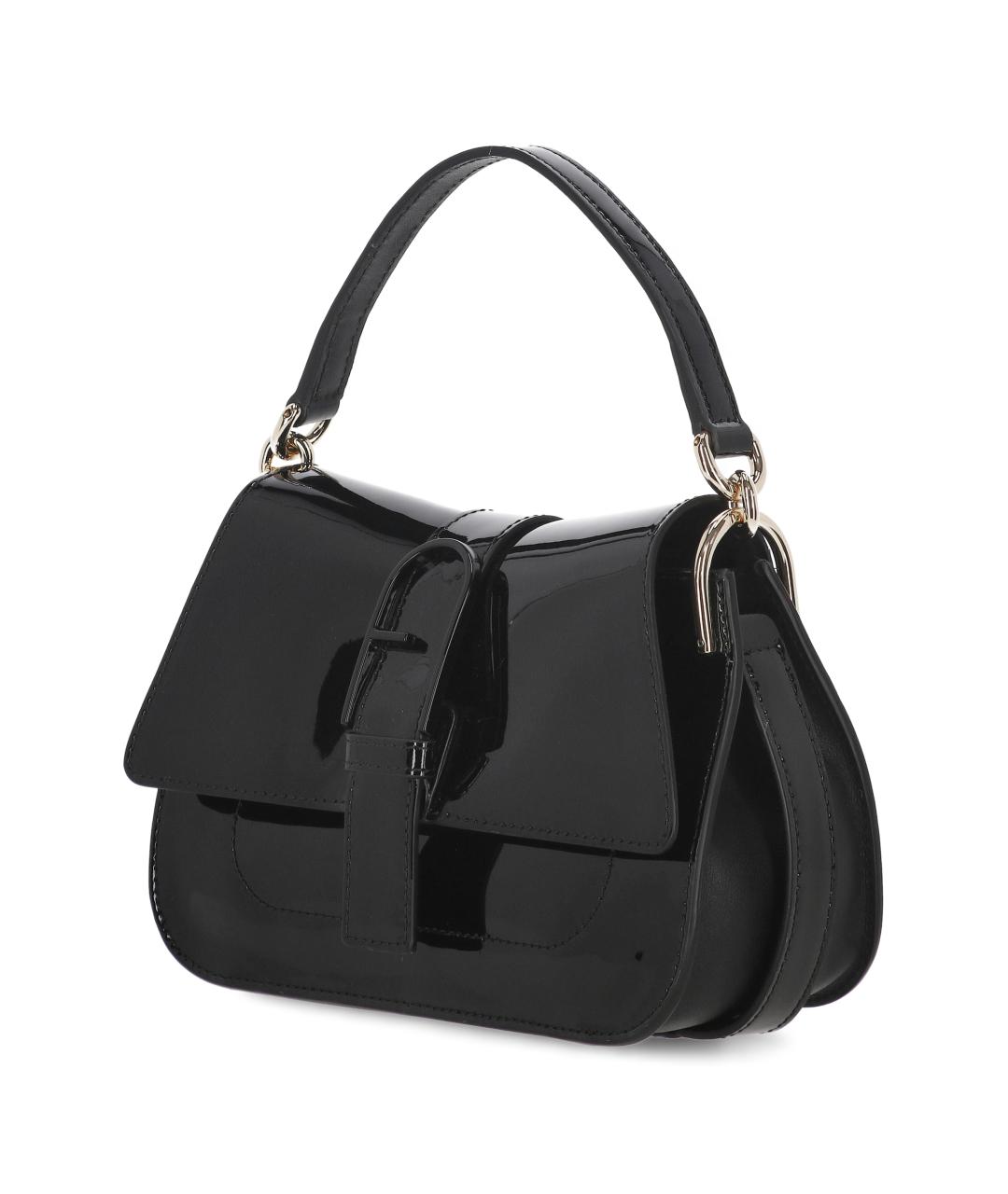 FURLA Черная кожаная сумка с короткими ручками, фото 2