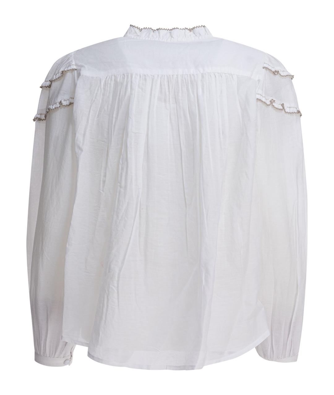 ISABEL MARANT ETOILE Белая хлопковая рубашка, фото 2