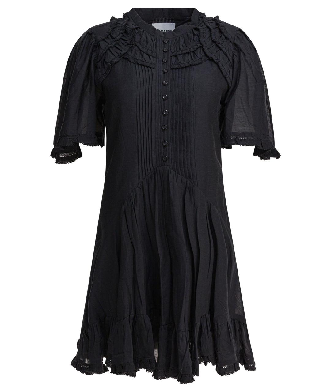 ISABEL MARANT ETOILE Черное хлопковое повседневное платье, фото 1