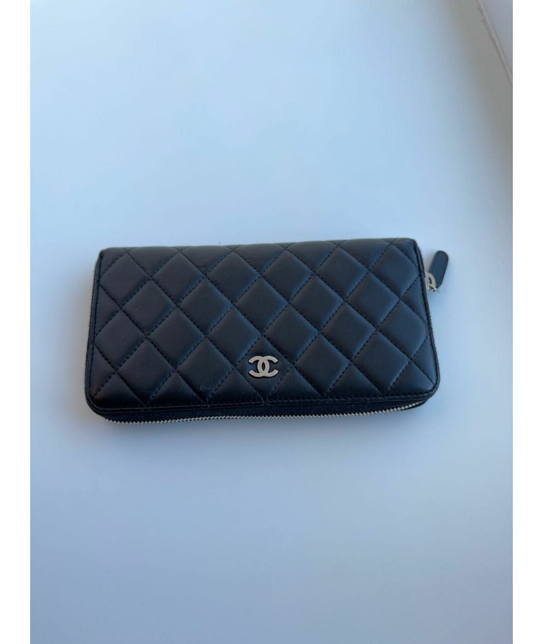 CHANEL PRE-OWNED Черный кожаный кошелек, фото 5