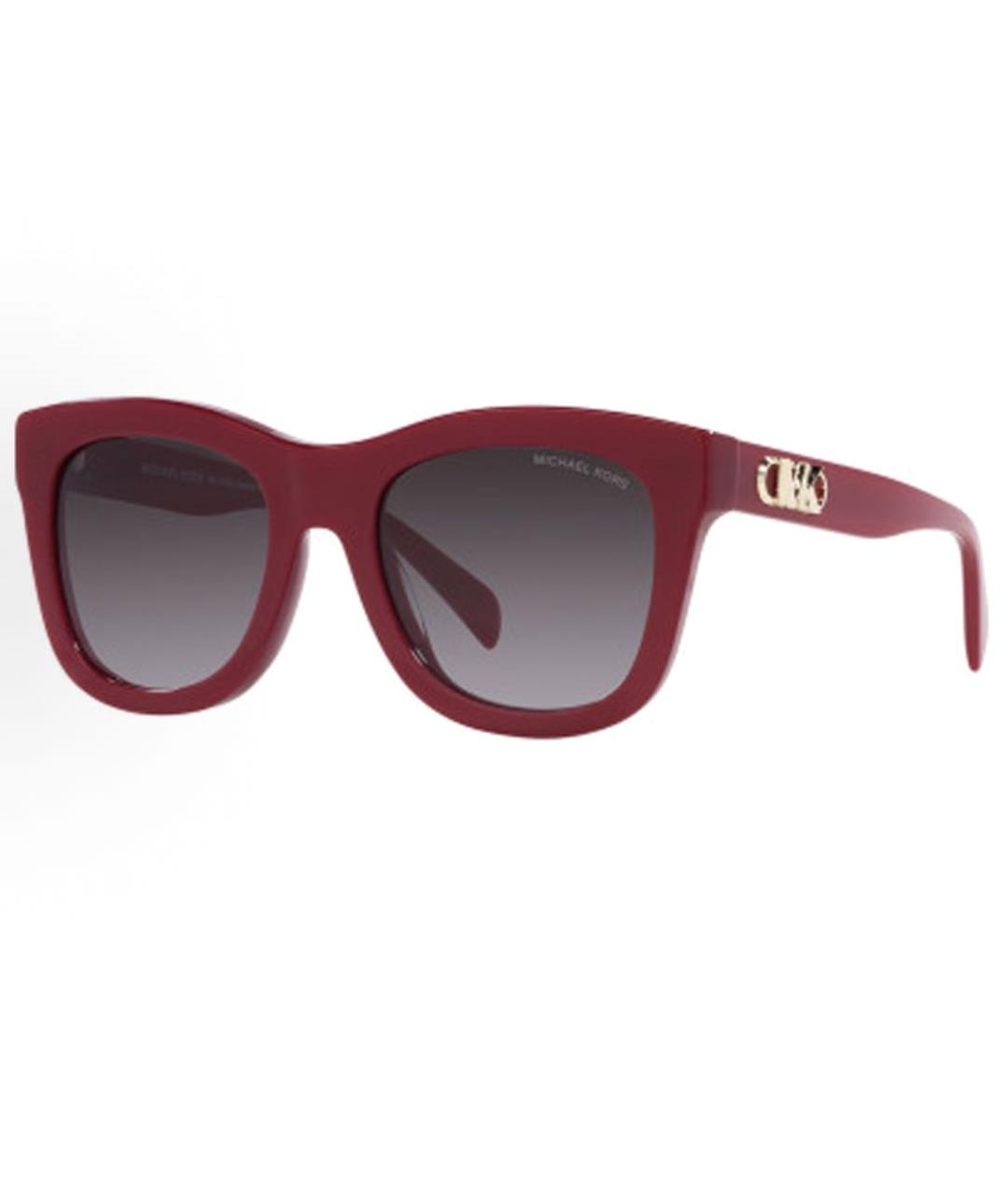 MICHAEL KORS Красные пластиковые солнцезащитные очки, фото 1