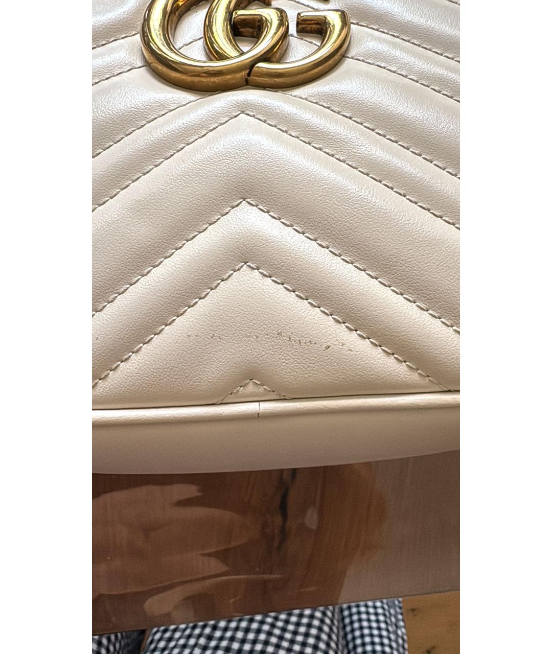 GUCCI Белая кожаная поясная сумка, фото 5