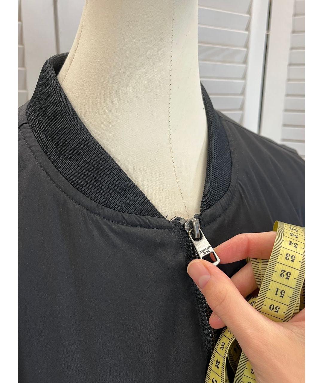 CALVIN KLEIN JEANS Черная полиэстеровая куртка, фото 8