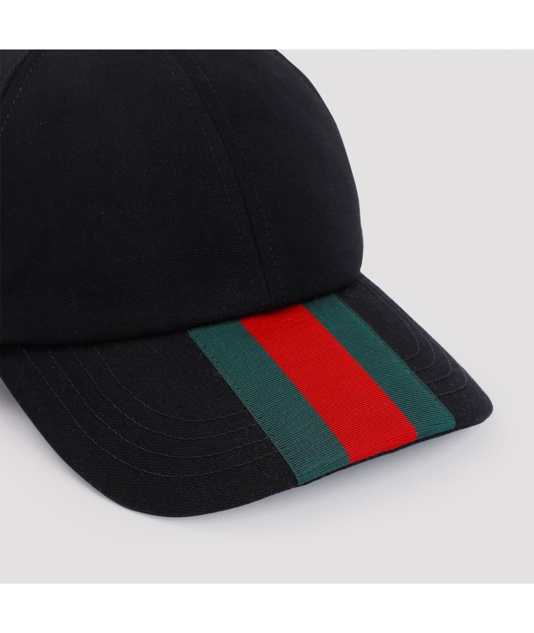 GUCCI Черная хлопковая кепка/бейсболка, фото 3