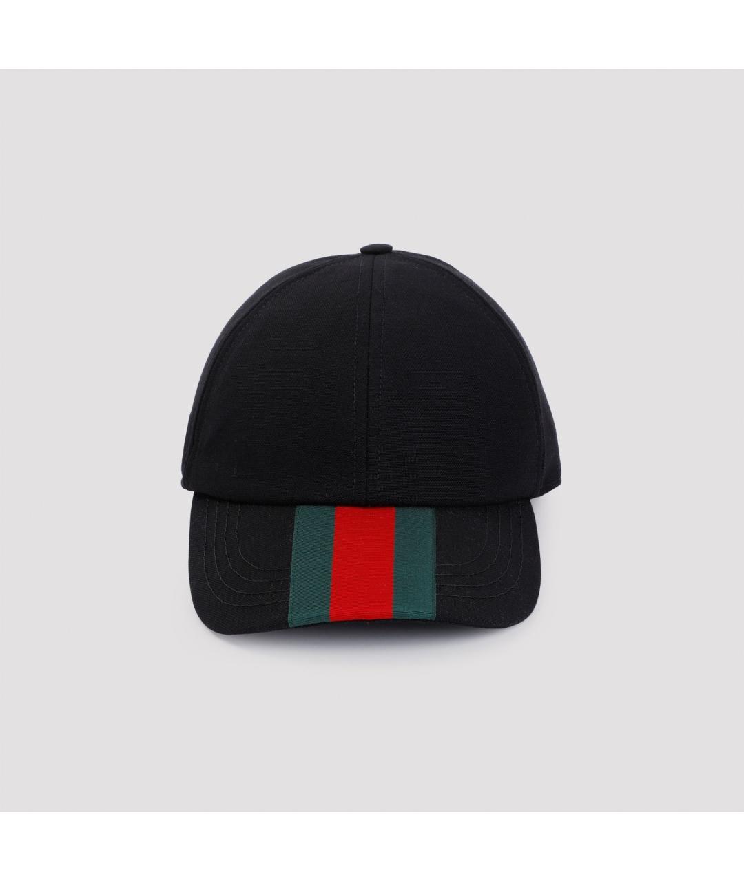 GUCCI Черная хлопковая кепка/бейсболка, фото 2