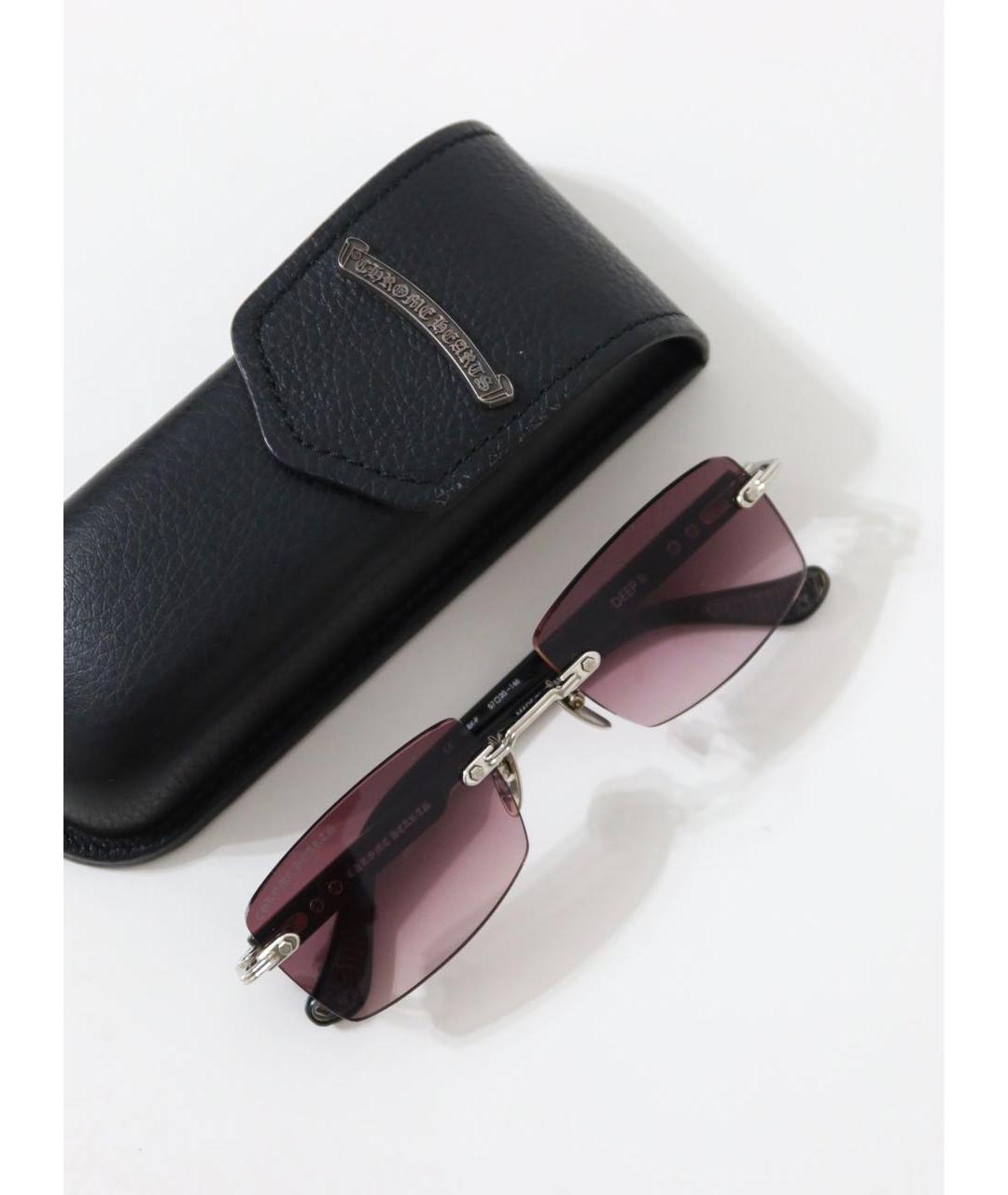 CHROME HEARTS Фиолетовые пластиковые солнцезащитные очки, фото 4