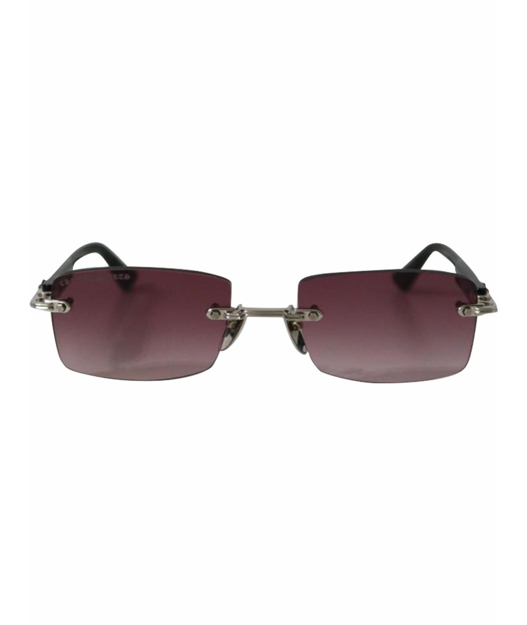CHROME HEARTS Фиолетовые пластиковые солнцезащитные очки, фото 1