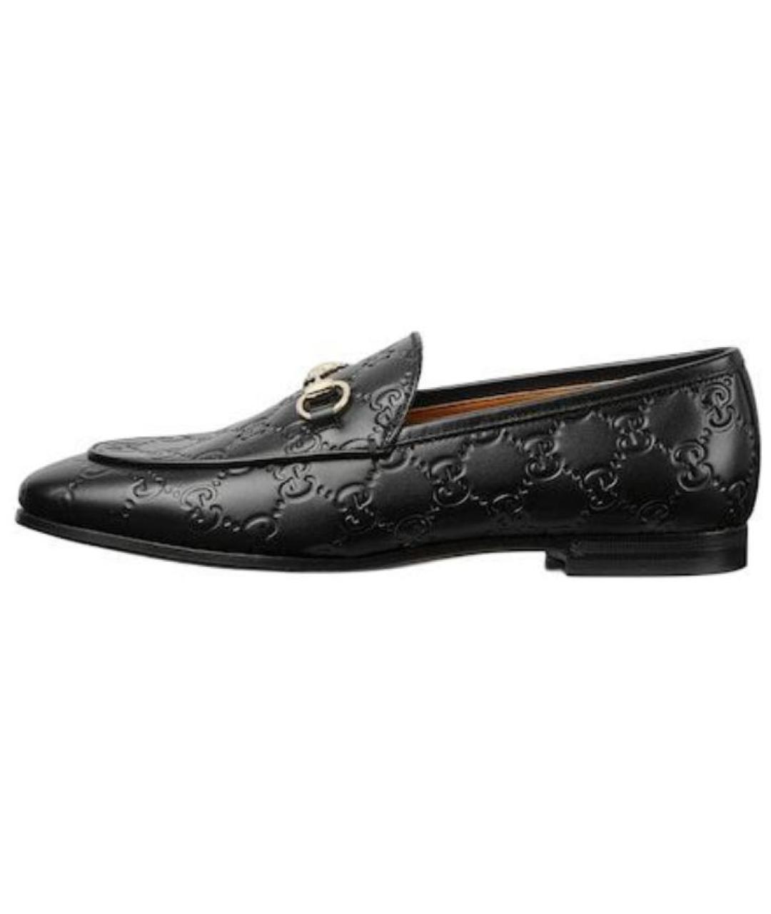 GUCCI Черные кожаные лоферы, фото 2