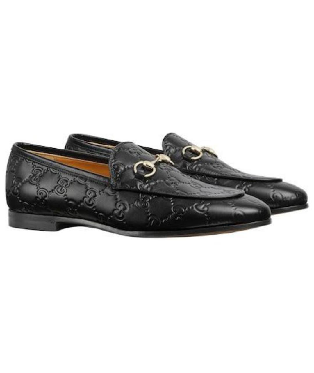 GUCCI Черные кожаные лоферы, фото 3