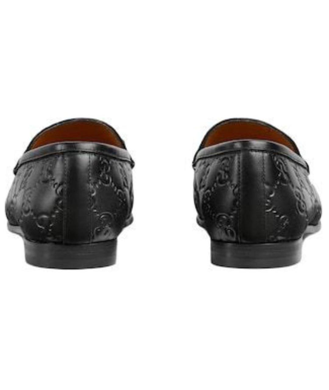 GUCCI Черные кожаные лоферы, фото 5