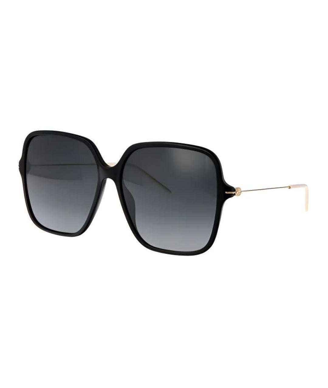 GUCCI Черные металлические солнцезащитные очки, фото 3