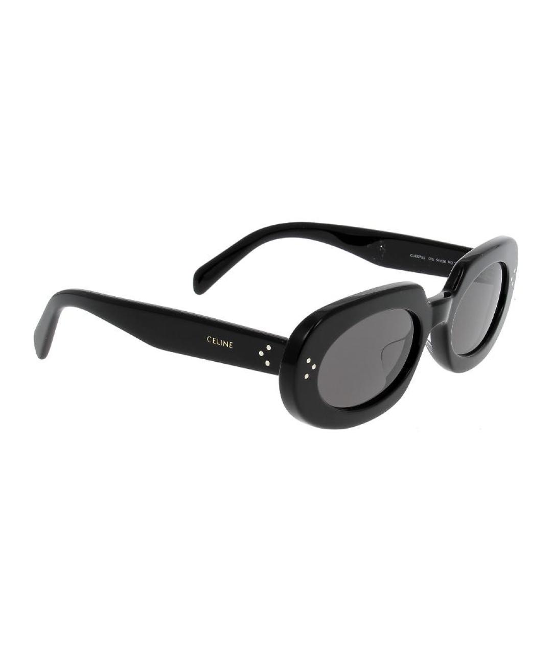 CELINE Черные пластиковые солнцезащитные очки, фото 2