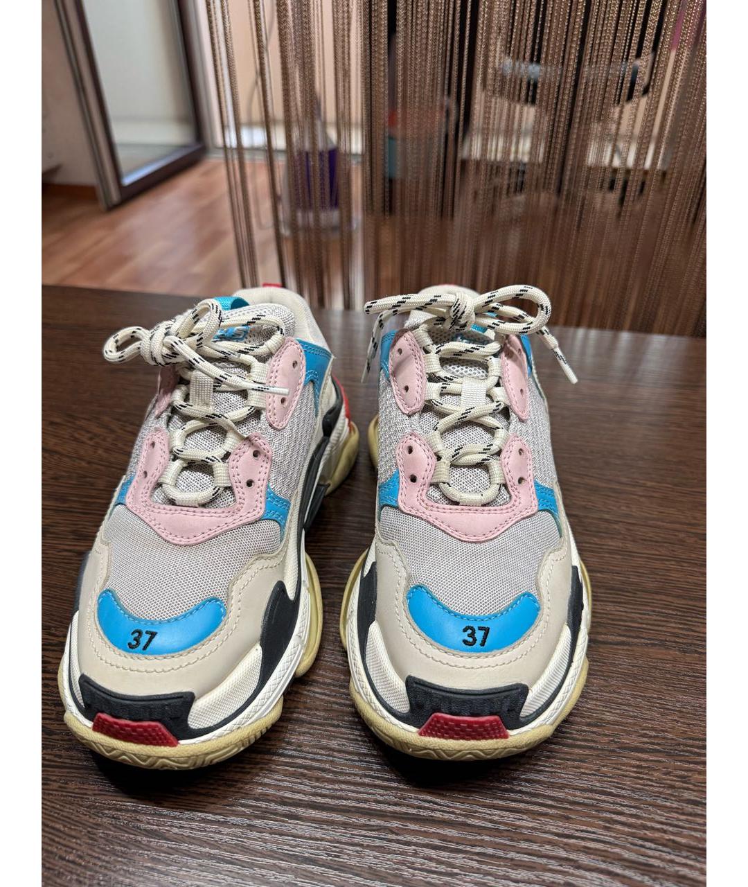 BALENCIAGA Мульти замшевые кроссовки, фото 2