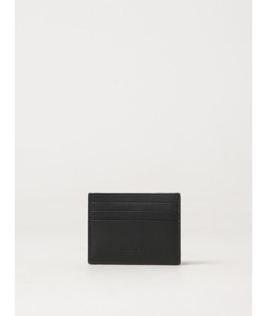 BOTTEGA VENETA Зеленый кожаный кардхолдер, фото 3