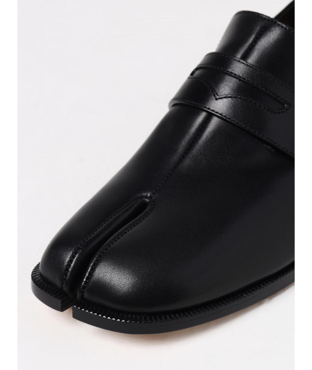 MAISON MARGIELA Черные кожаные лоферы, фото 4