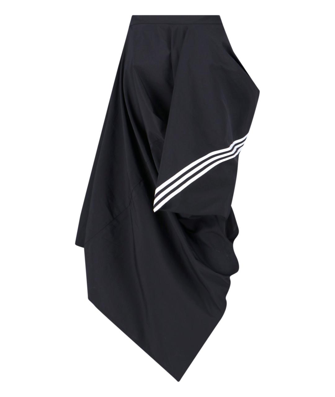 Y-3 Черная юбка миди, фото 2
