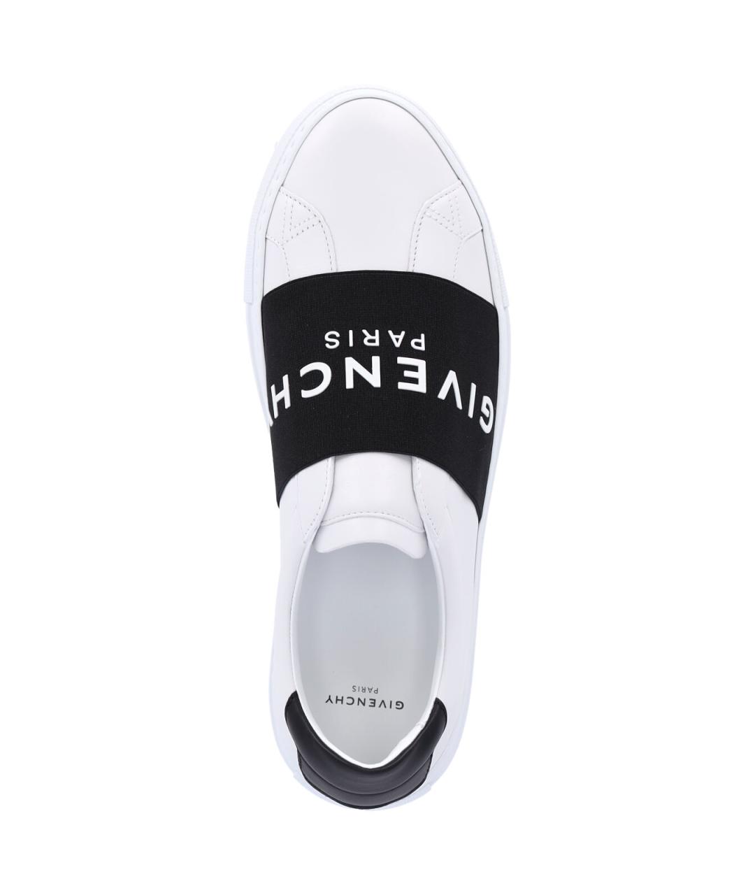 GIVENCHY Белые кожаные низкие кроссовки / кеды, фото 5
