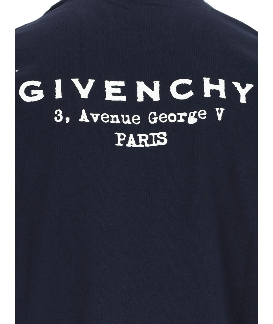 GIVENCHY Синяя хлопковая футболка, фото 3